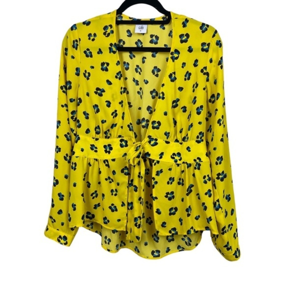 Cabi 5596 SUNNY Tie Wrap Tie Front Peplum cover sz M